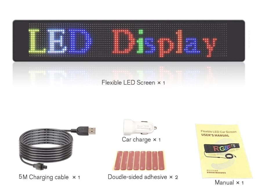 Reklāmas paneļa LED displejs pilnkrāsu elastīgs programmējams mobilajam tālrunim