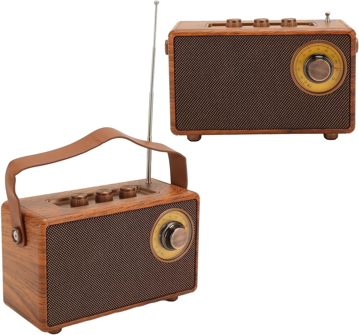 radio mini mazs retro vintage koka stils