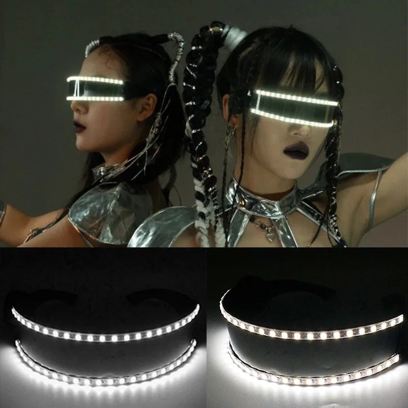 ballīšu brilles led krāsainas gaismas